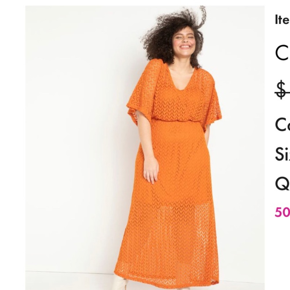 Eloquii. Size 16 Croquet lace maxi dress
